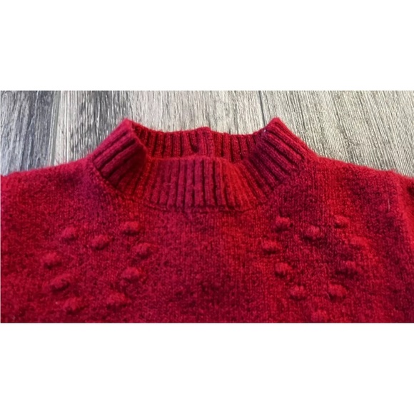 Baby GAP Red Sweater, Hearts, Size 12-18 Months, Soft Long Sleeve - Picture 4 of 7